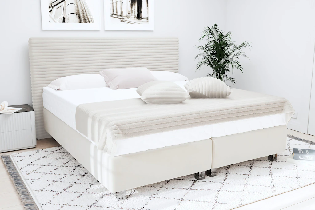 Bild von Westfalia Schlafkomfort Boxspringbett "Sven", inkl. Zierkissen, wahlweise mit und ohne Kaltschaum-Topper
