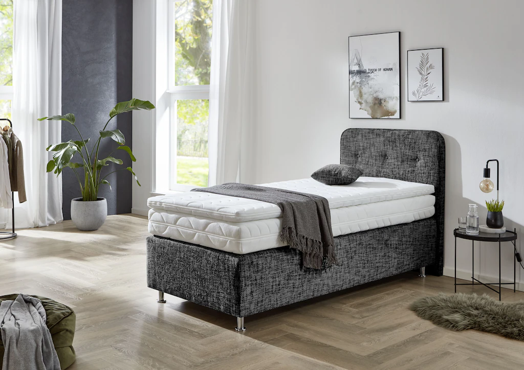 Bild von Westfalia Schlafkomfort Boxspringbett "Sapporo", Inkl. Zierkissen, wählbar in H2, H3 & H4
