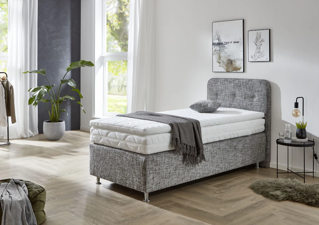 Bild von Westfalia Schlafkomfort Boxspringbett "Sapporo", Inkl. Zierkissen, wählbar in H2, H3 & H4