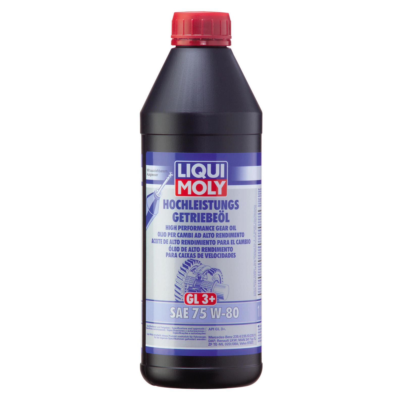 Bild von LIQUI MOLY GL3+ 4427 Getriebeöl 1 75W-80 BMW: 3 Saloon, 3 Touring, 3 Coupe, SUZUKI: Samurai Off-Road, SWIFT 3, Jimny Off-Road, OPEL: Zafira B