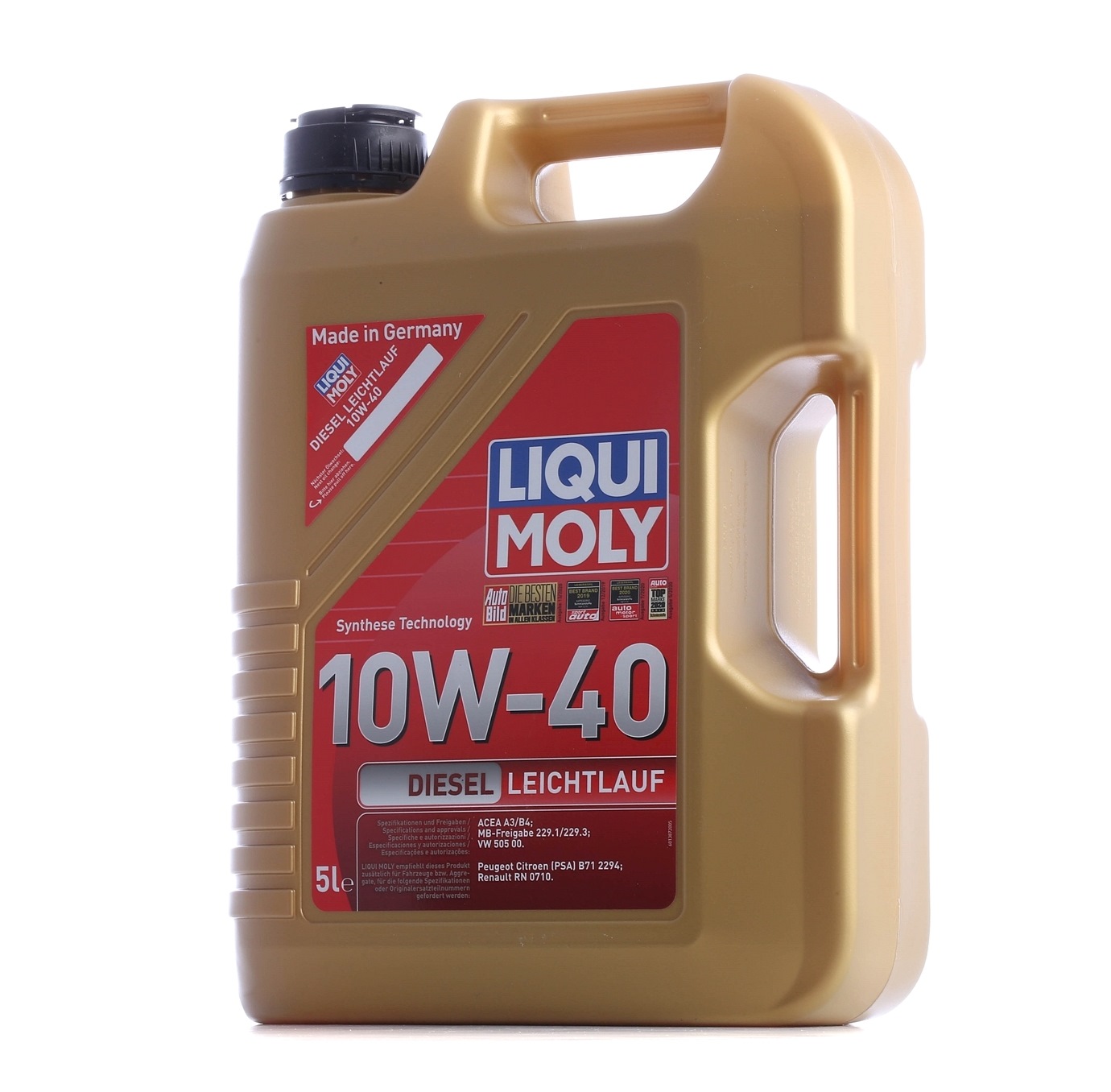 Bild von Liqui Moly Leichtlauf Diesel 10W-40 5l Motoröl 21315 MERCEDES-BENZ: E-Class Saloon, C-Class Saloon, C-Class T-modell, AUDI: A6 C5 Avant, A8 D3