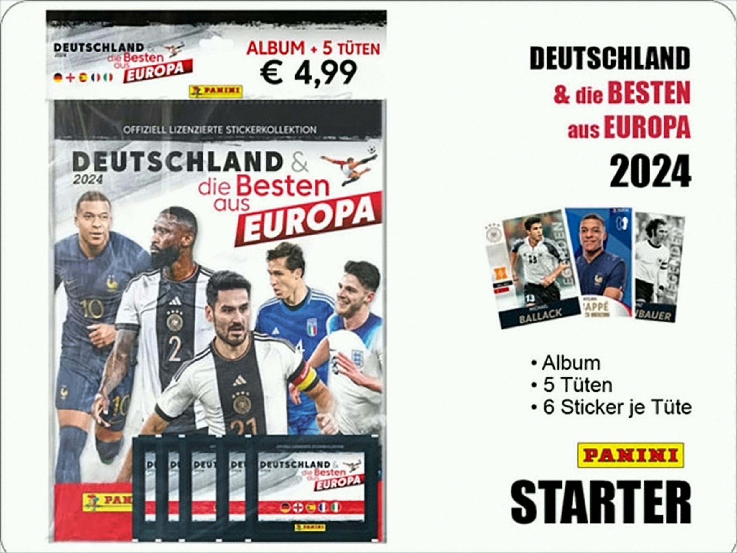 Bild von Panini Sammelkarte 2024 Deutschland & die Besten aus Europa Starter