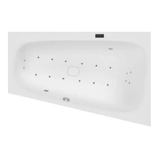 Bild von Hoesch Whirlpool iSensi Trap 1700x1000 Monolith re. Überlaufschlitz, BiColor Weiß-Schwarz, 3870i.111 3870i.111305001