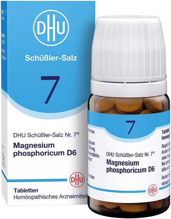 Bild von DHU Schüßler-Salz Nr. 7 Magnesium phosphoricum D6 – Das Mineralsalz der Muskeln und Nerven – das Original – umweltfreundlich im Arzneiglas, 80 St. Tabletten