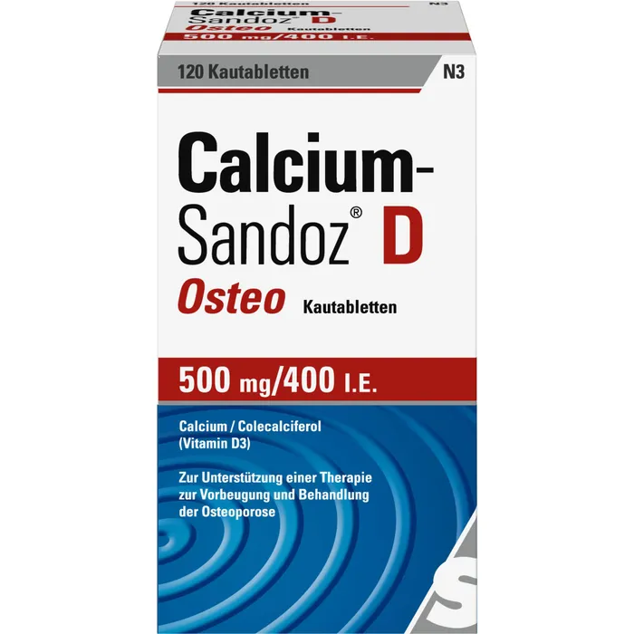 Bild von Calcium Sandoz D Osteo 120 Kautabletten - Bei Calcium und Vitamin D Mangel