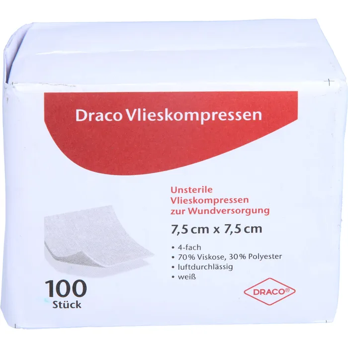 Bild von Vliesstoff-Kompressen 7, 5 X 7,5 cm Unsteril - Zur Wundbehandlung