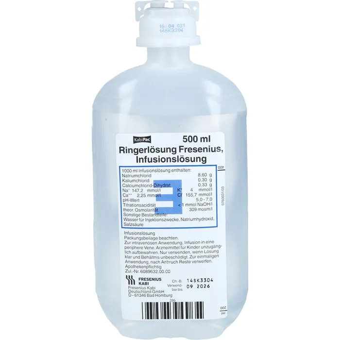 Bild von Fresenius Ringer Loesung Fresenius Plastik (10 x 500 ml)