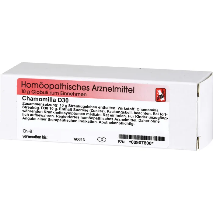 Bild von Chamomilla D 30 Globuli - Registriertes homöopathisches Arzneimittel