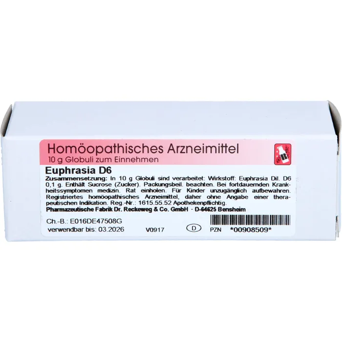 Bild von Euphrasia D 6 Globuli - Registriertes homöopathisches Arzneimittel