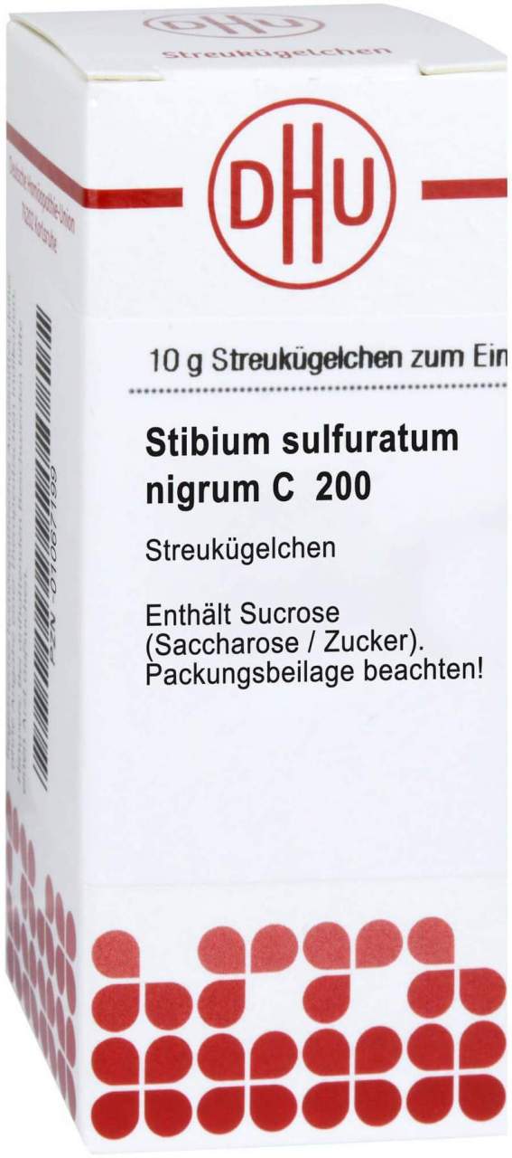 Bild von Stibium Sulfuratum Nigrum C 200 10 G Globuli - Homöpathisches Arzneimittel