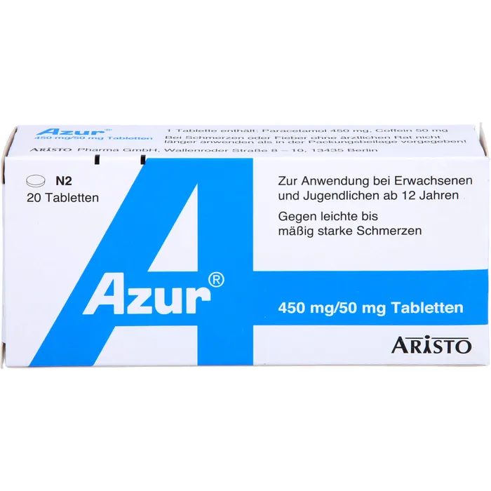 Bild von Azur 20 Tabletten - Gegen Schmerzen und Fieber