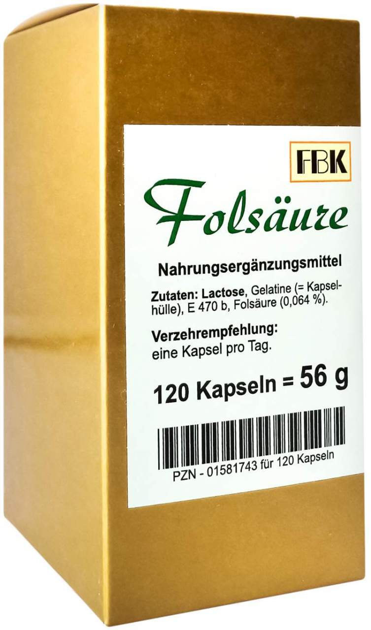 Bild von Folsäure Kapseln - Bei Folsäuremangel