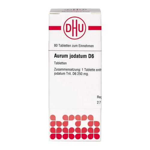 Bild von Aurum Jodatum D 6 Tabletten 80 Stück – Homöopathisches Arzneimittel