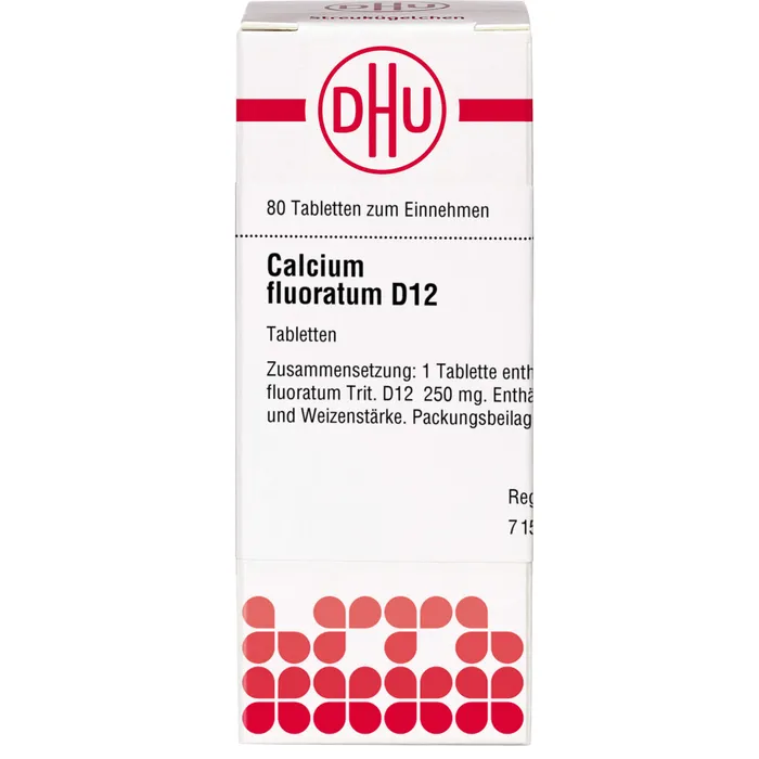Bild von Calcium Fluoratum D12 80 Tabletten - Registriertes homöopathisches Arzneimittel