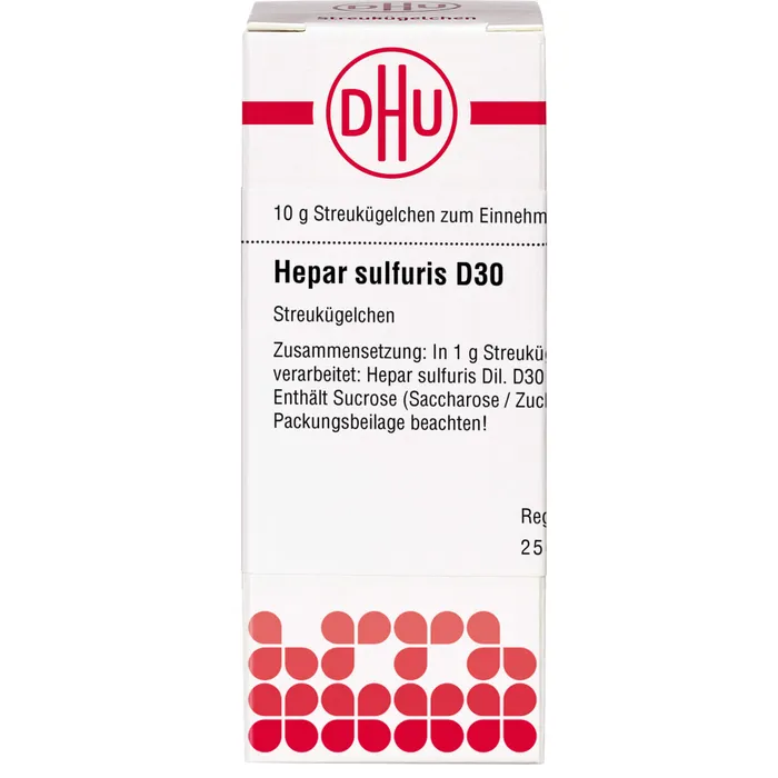 Bild von Hepar Sulfuris D30 Dhu 10 G Globuli - Registriertes homöopathisches Arzneimittel