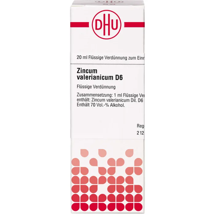 Bild von Zincum Valerianicum D6 Dhu 20 ml Dilution - Registriertes homöopathisches Arzneimittel