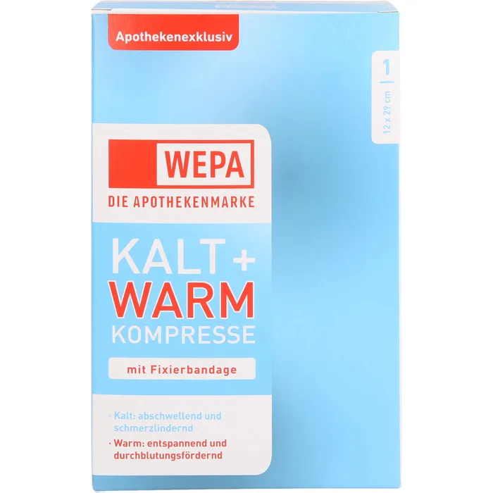 Bild von Kalt Warm Kompresse 12 X 29 cm Mit Fixierband 1 Stück - Kalt-Warm-Anwendung