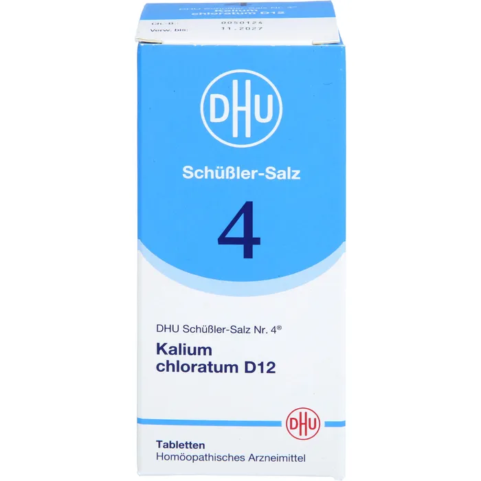 Bild von DHU Schüßler-Salz Nr. 4 Kalium chloratum D12 200 Tabletten - Schüßler Salze