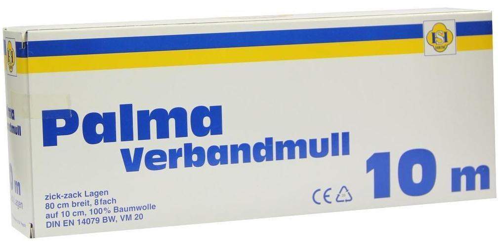 Bild von PALMA Verbandmull 80 cm 10 m zickzack Lagen 1 St.