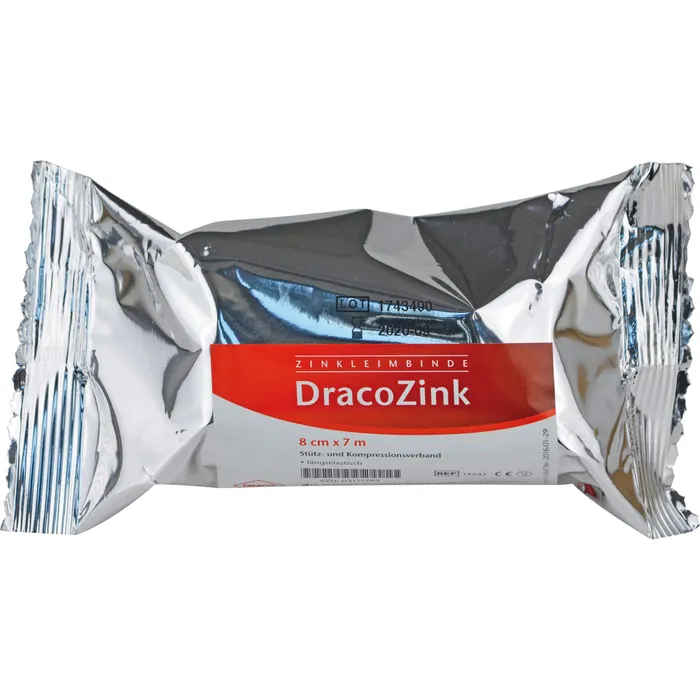 Bild von Zinkleimbinde Dracozink 8 cm X 7 M 1 Binde - Zur Wundversorgung