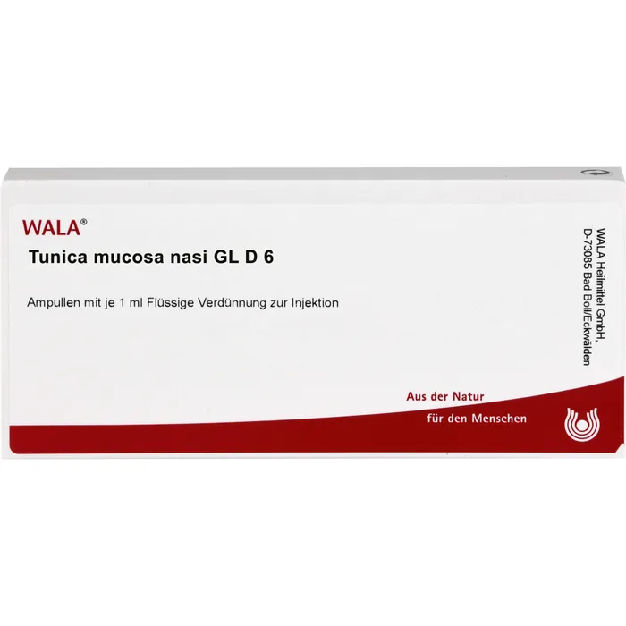 Bild von Tunica Mucosa Nasi Gl D6 Ampullen - Registriertes homöopathisches Arzneimittel