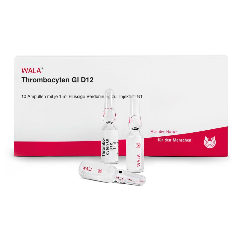 Bild von Wala Thrombocyten GL D12 10 x 1 ml Ampullen - Registriertes homöopathisches Arzneimittel