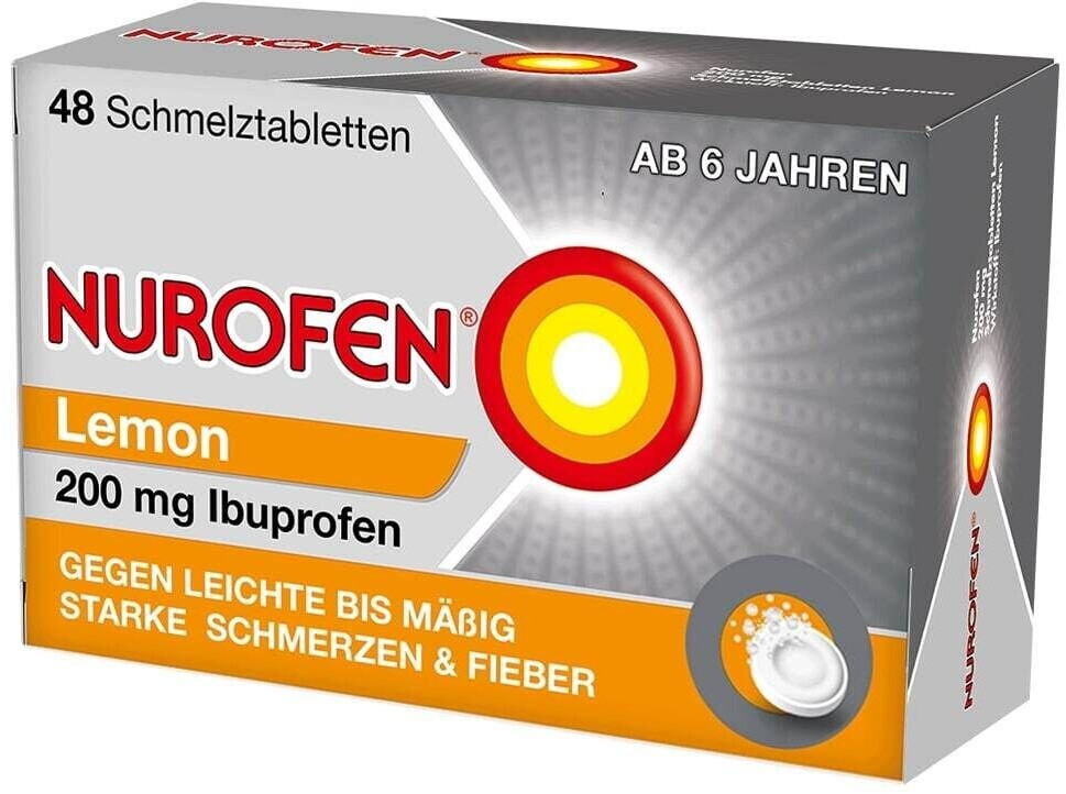 Bild von Nurofen 200 mg Schmelztabletten Lemon (48 Stk.)