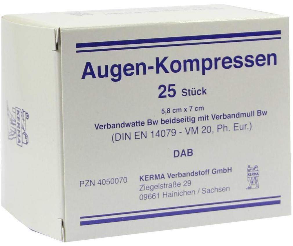 Bild von Augenkompressen Unsteril 5,8 X 7 cm 25 Kompressen - Zur Wundbehandlung