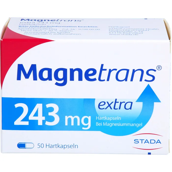 Bild von Magnetrans Extra 243 mg 50 Hartkapseln - Bei Magnesiummangel