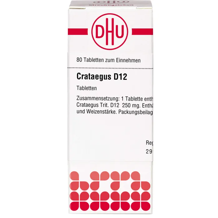 Bild von Crataegus D 12 80 Tabletten - Registriertes homöopathisches Arzneimittel