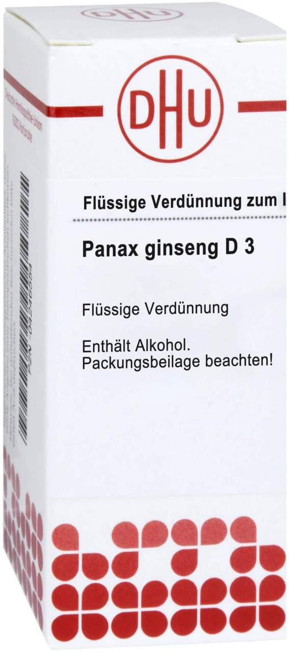 Bild von Panax Ginseng D 3 Dilution - Registriertes homöopathisches Arzneimittel