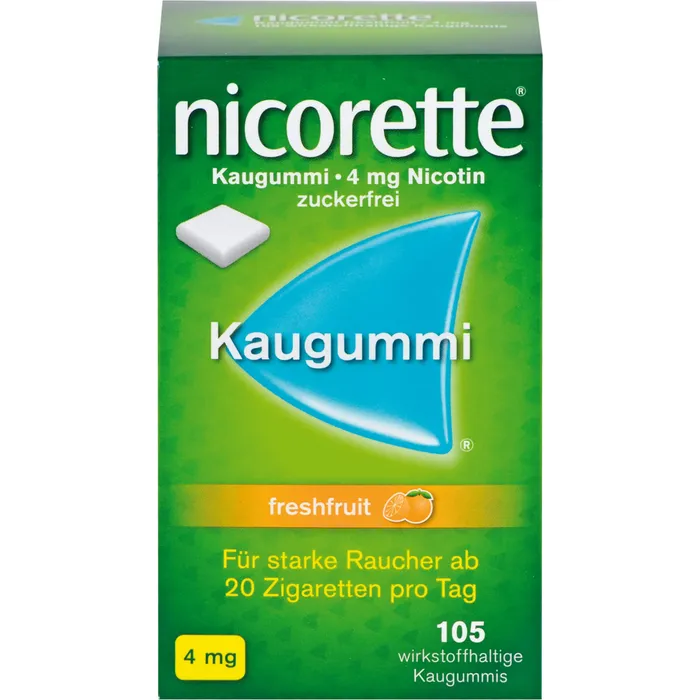 Bild von Nicorette Kaugummi 4 mg freshfruit - Reimport 105 St