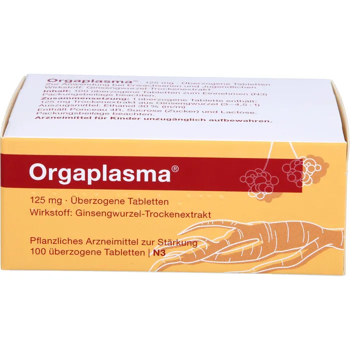 Bild von Orgaplasma 100 Überzogene Tabletten - Pflanzliches Stärkungsmittel