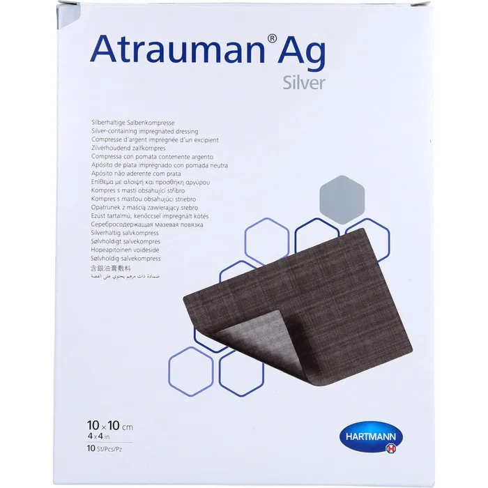 Bild von ATRAUMAN Ag 10x10 cm steril Kompressen 10 St.