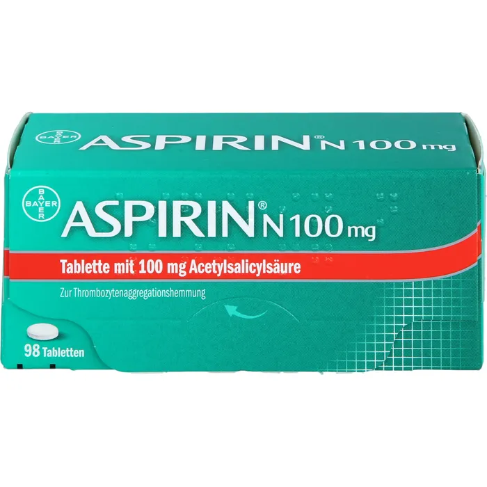 Bild von Aspirin N 100 mg 98 Tabletten - Zur Blutverdünnung