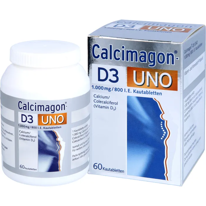 Bild von Calcimagon D3 Uno 60 Kautabletten - Bei Calcium und Vitamin D Mangel