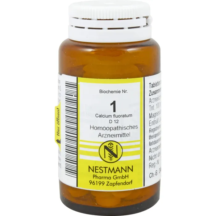 Bild von Biochemie 1 Calcium Fluoratum D 12 100 Tabletten - Registriertes homöopathisches Arzneimittel