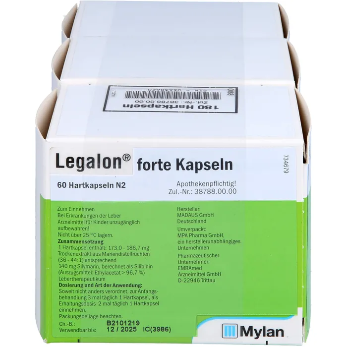 Bild von Legalon Forte Kapseln - Reimport 180 St