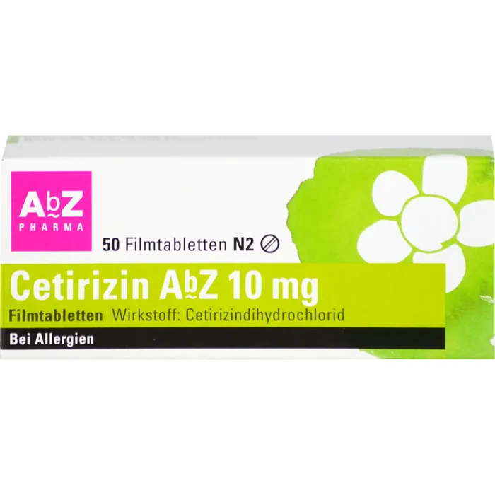 Bild von Cetirizin Abz 10 mg 50 Filmtabletten - Bei Allergien
