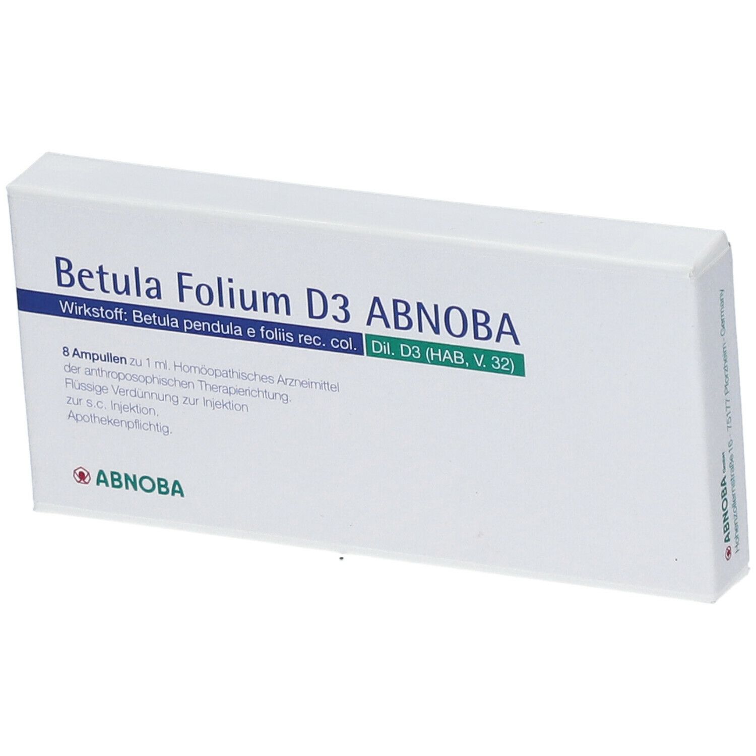 Bild von abnobaVISCUM® Betula Folium D 3 Abnoba Ampullen