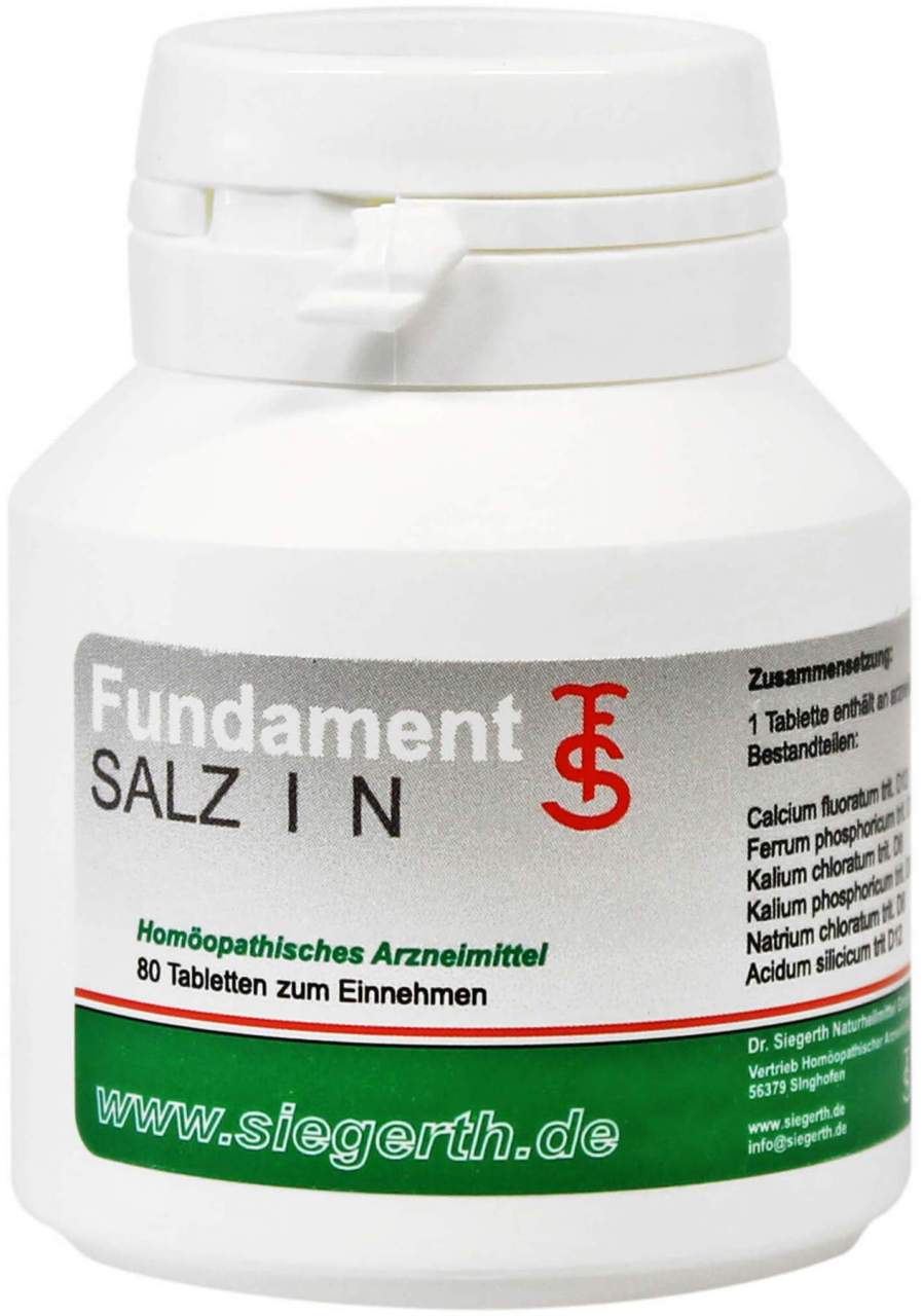 Bild von Fundament Salz I N Tabletten 4 X 80 - Homöopathisches Arzneimittel