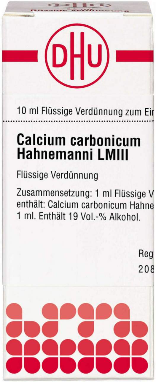 Bild von DHU Calcium carbonicum hahnemanni LMIII Dilution - Registriertes homöopathisches Arzneimittel