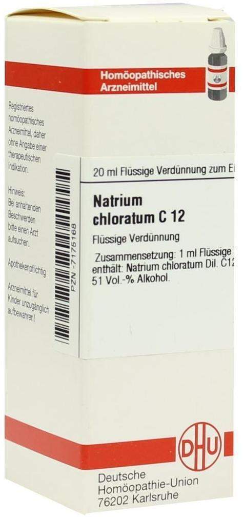 Bild von Natrium Chloratum C 12 Dilution - Registriertes homöopathisches Arzneimittel
