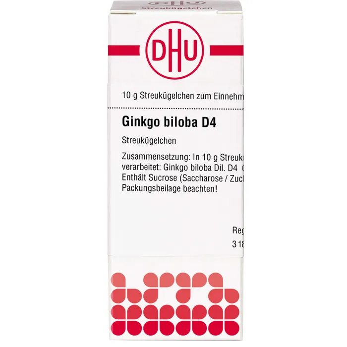 Bild von Ginkgo Biloba D4 10 G Globuli - Registriertes homöopathisches Arzneimittel