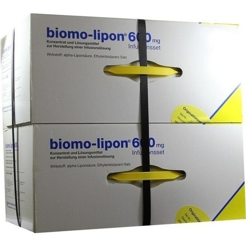 Bild von Biomo Lipon 600 mg Infusionsset 10 Ampullen - Bei diabetischen Nervenschädigungen ( Polyneuropathie)