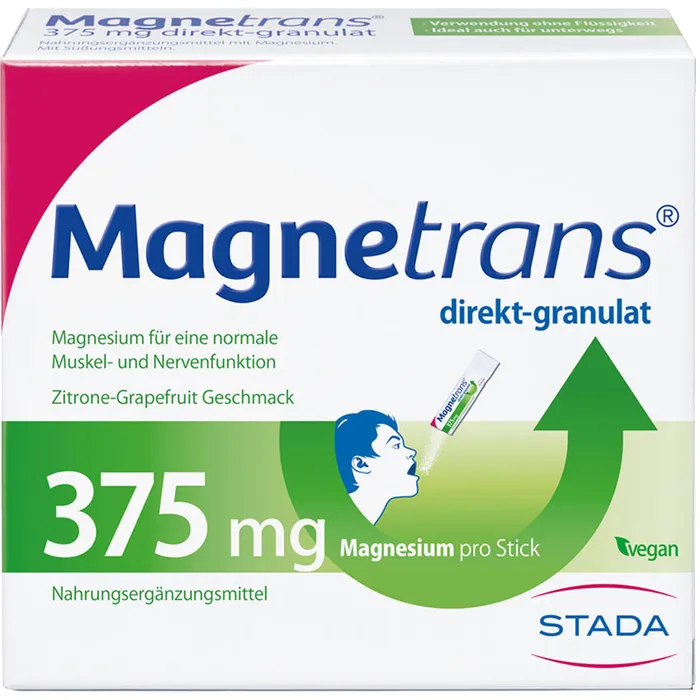 Bild von Magnetrans direkt-granulat 375 mg - Magnesiumgranulat zur Einnahme ohne Flüssigkeit - Magnesium für eine normale Muskel- und Nervenfunktion - 1 x 50 Sticks