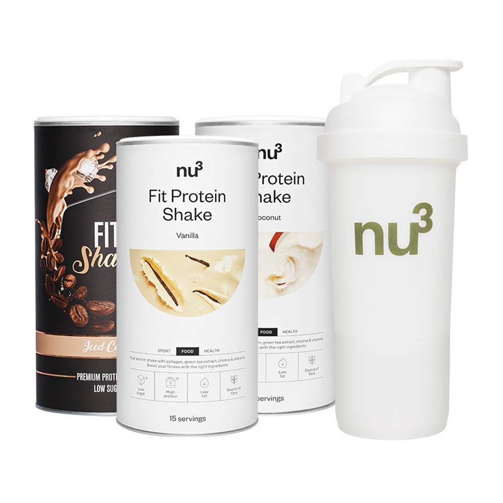 Bild von nu3 Fit Shake Probierpaket mit Smart Shaker