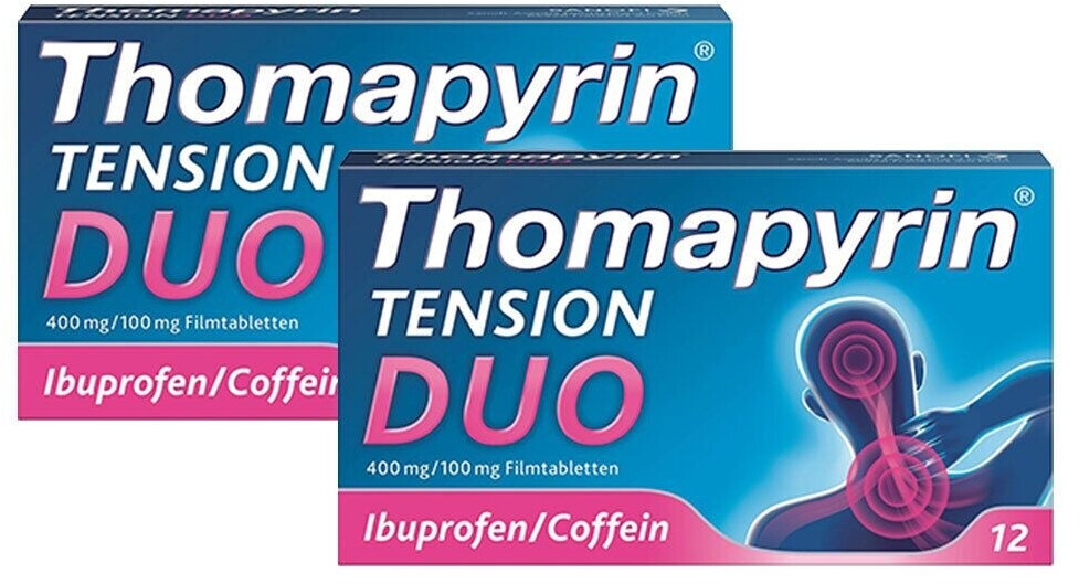 Bild von Thomapyrin® TENSION DUO bei Kopfschmerzen: Ibuprofen/Coffein