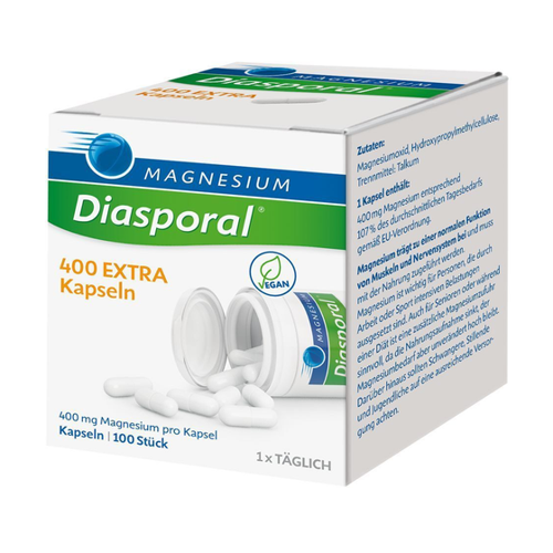 Bild von Magnesium-Diasporal® 400 EXTRA Kapseln – Der zuverlässige Begleiter für Ihren Magnesiumbedarf