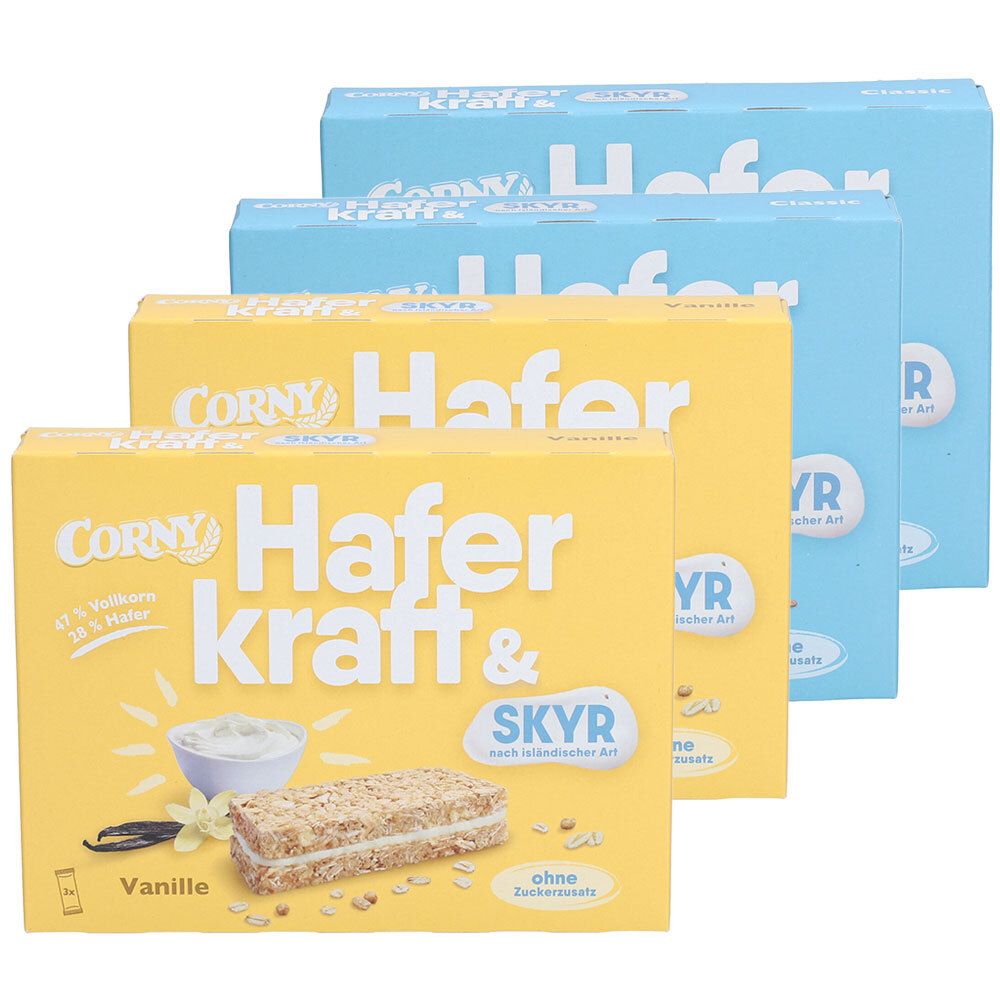 Bild von CORNY Haferkraft SKYR Vanille & SKYR Classic